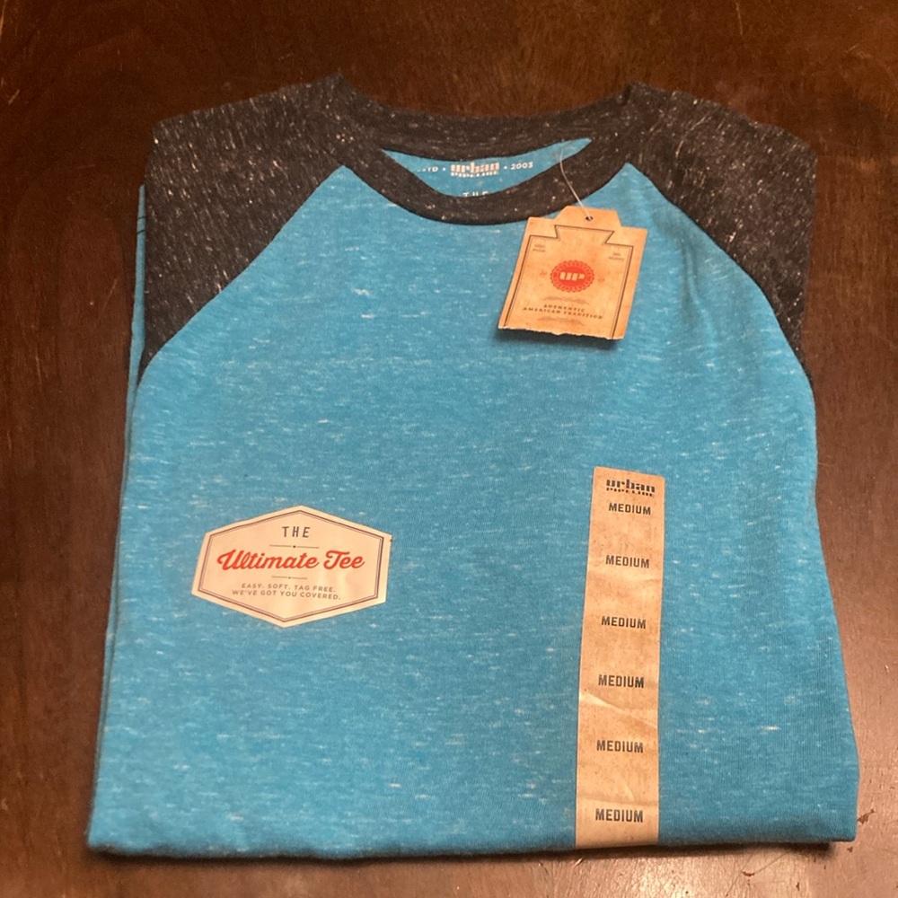 Kids Blue Raglan Shirt
